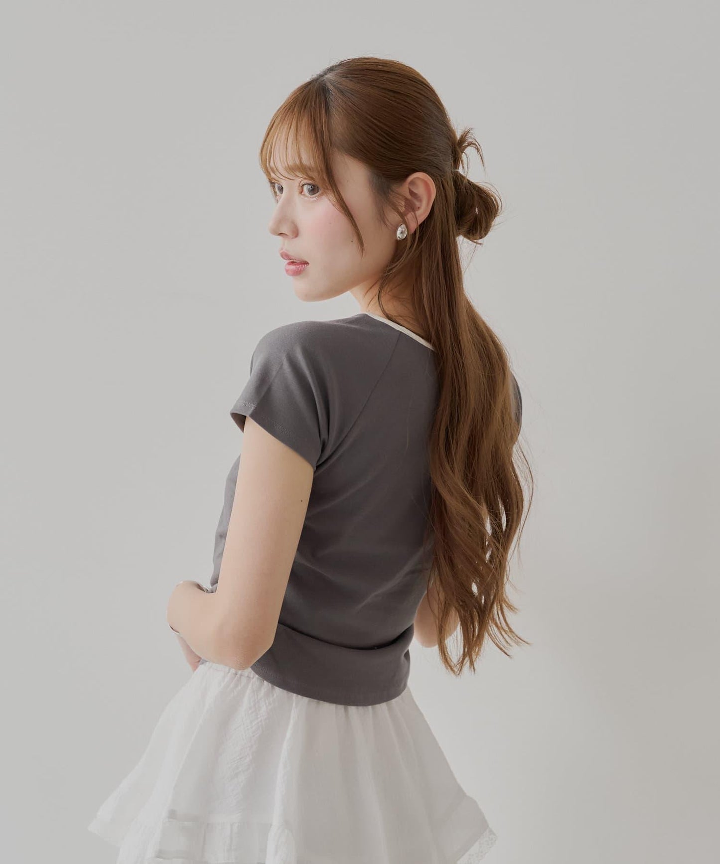 層疊設計法式T-shirt