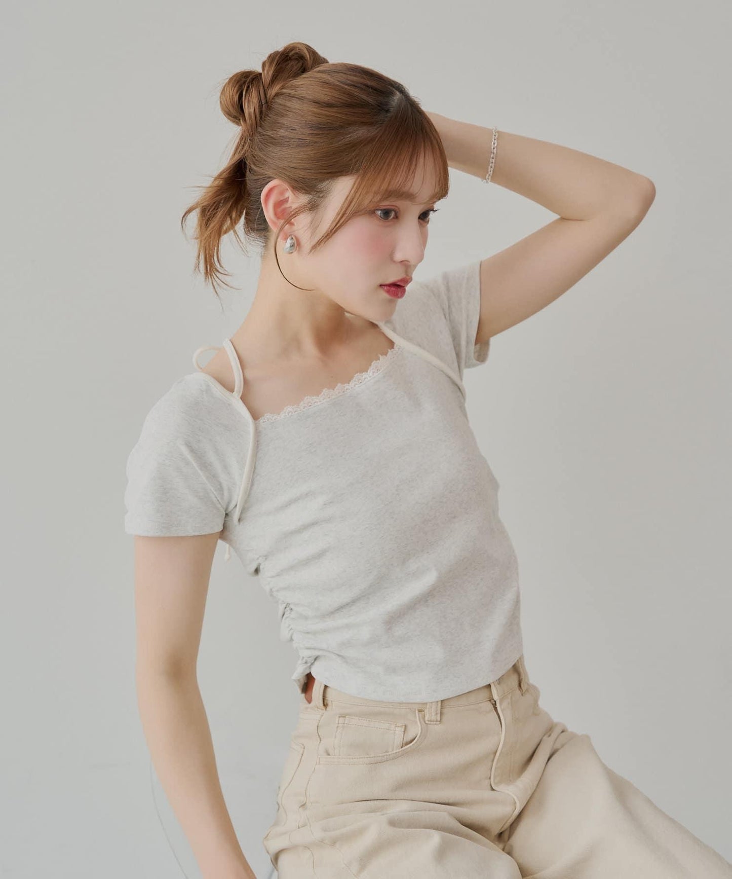 層疊設計法式T-shirt