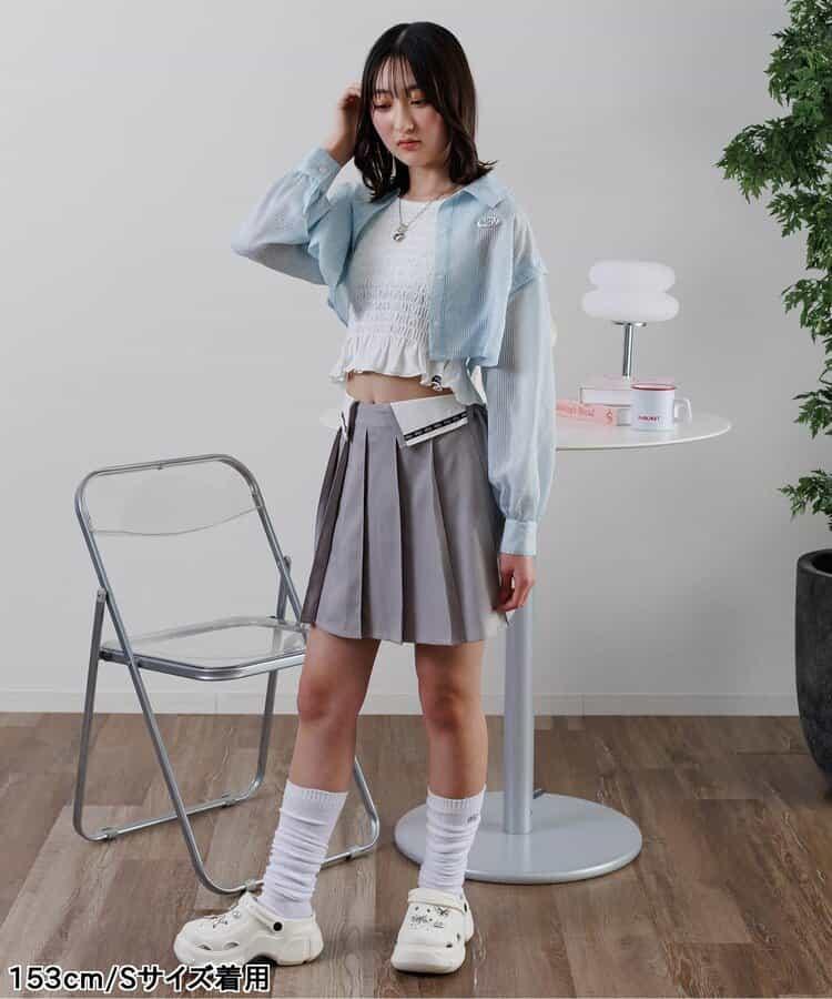 短款透視襯衫