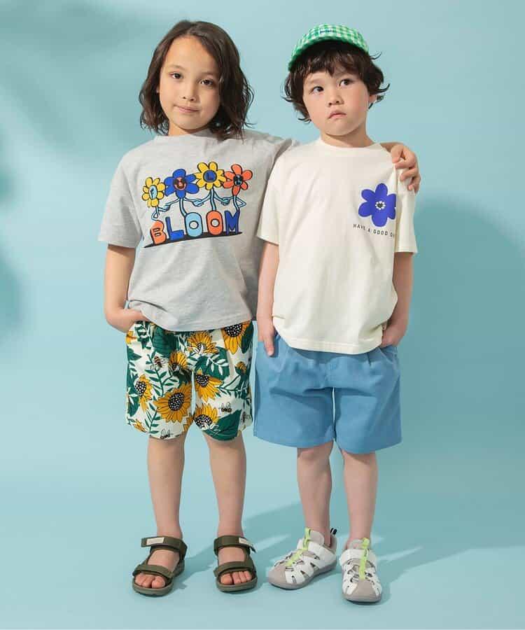 夏季印花螺旋槳褲
