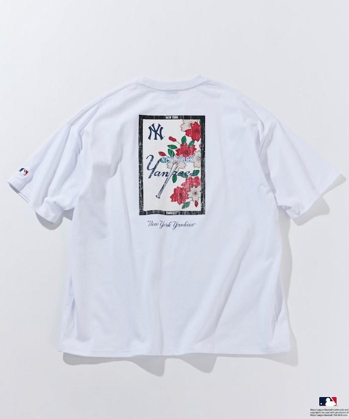 MLB/美國職業棒球 聯名 大尺寸 後背印花 圓領T恤/HANAFUDA