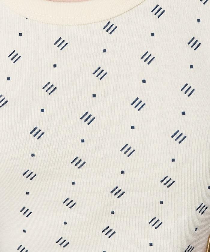 全印花針織背心