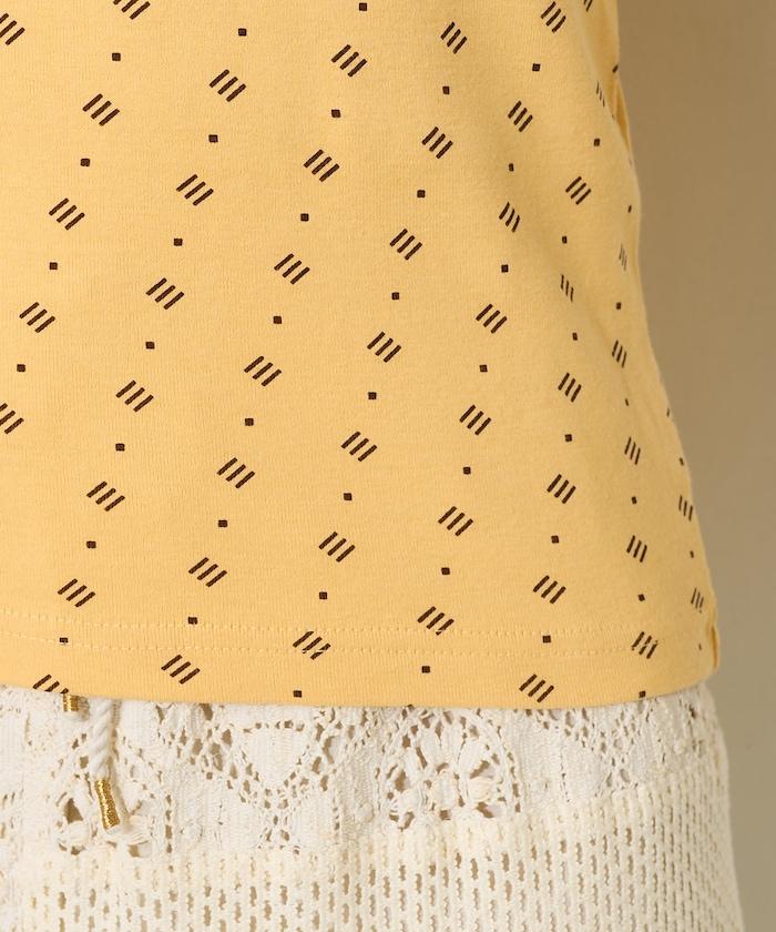 全印花針織緊身T恤