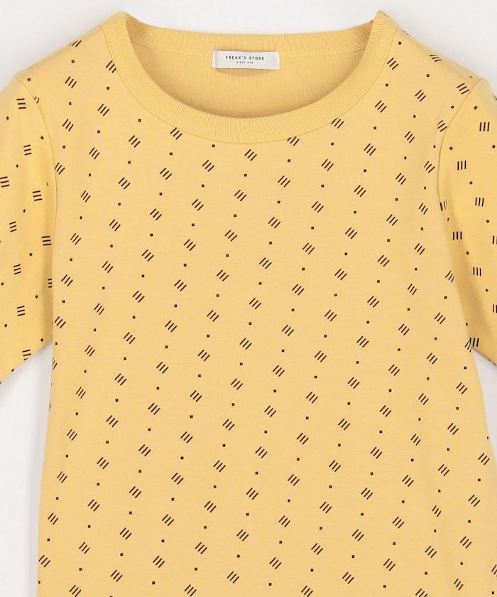 全印花針織緊身T恤