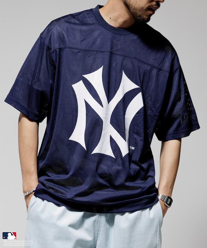 MLB Major League Baseball 網眼 半袖 圓領T恤