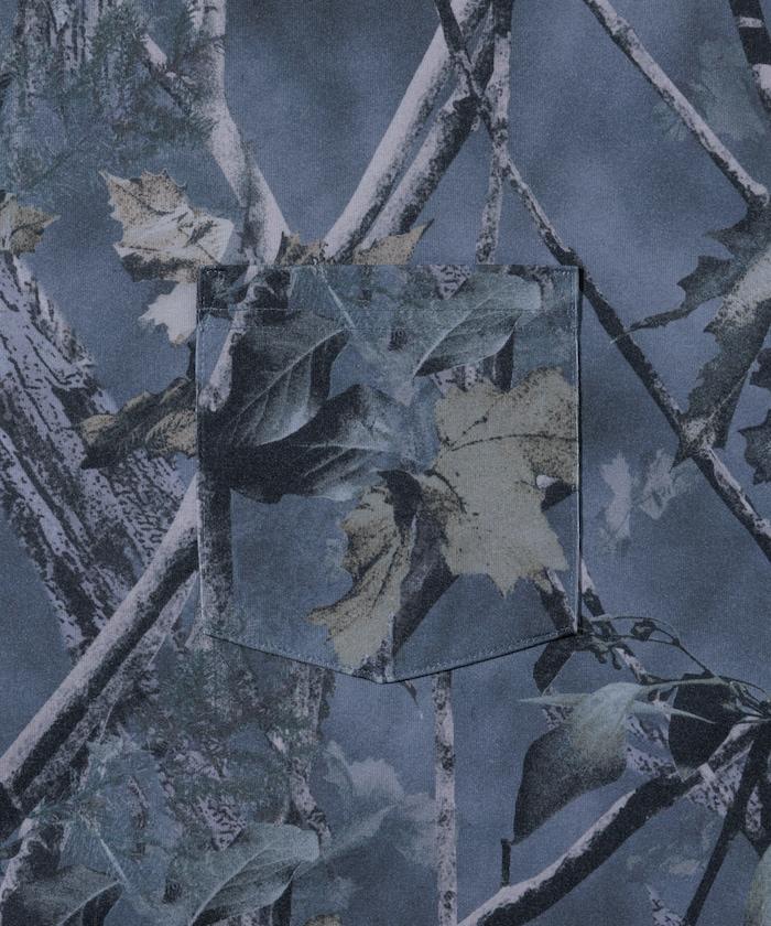 《AIR》DRY 高功能材料 7.7盎司 大尺寸 圓領口袋T恤 樹木迷彩/吸溼速幹/遮熱性UV