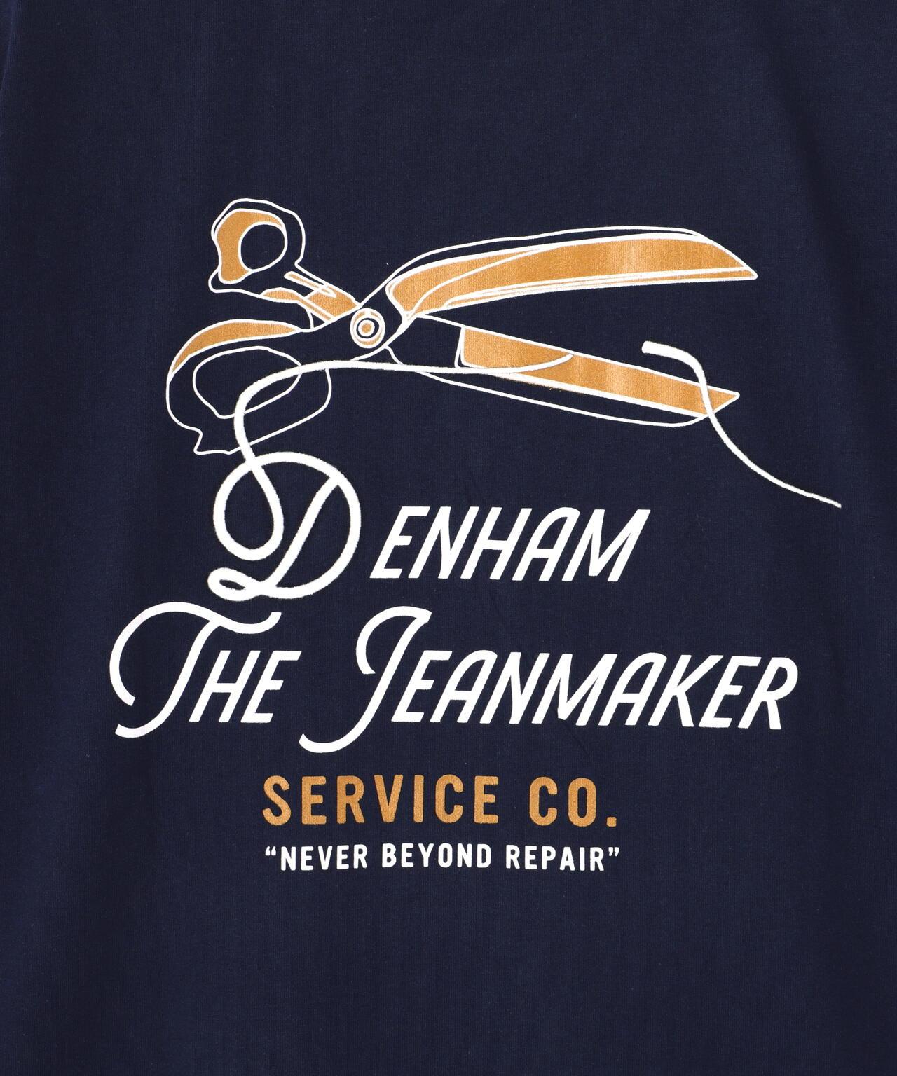 DENHAM/丹哈姆/牛仔褲短袖T恤