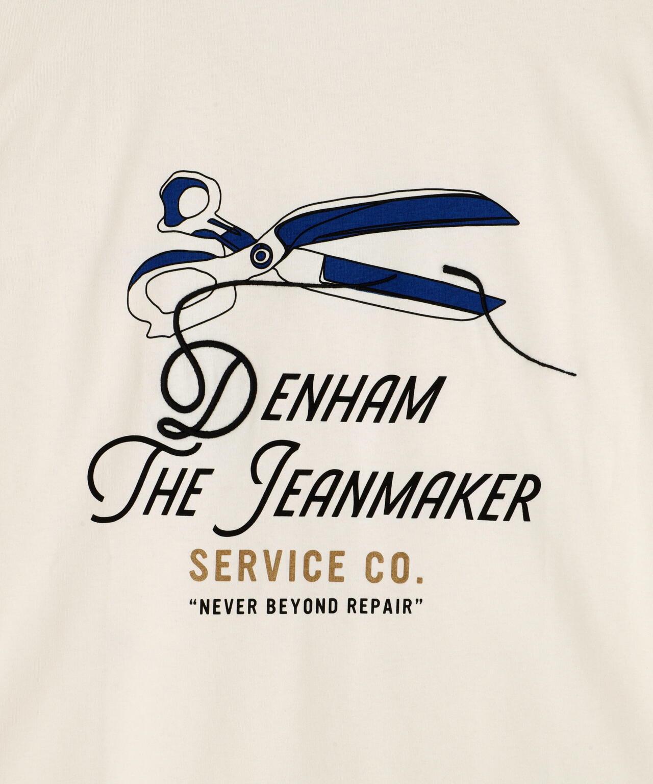 DENHAM/丹哈姆/牛仔褲短袖T恤