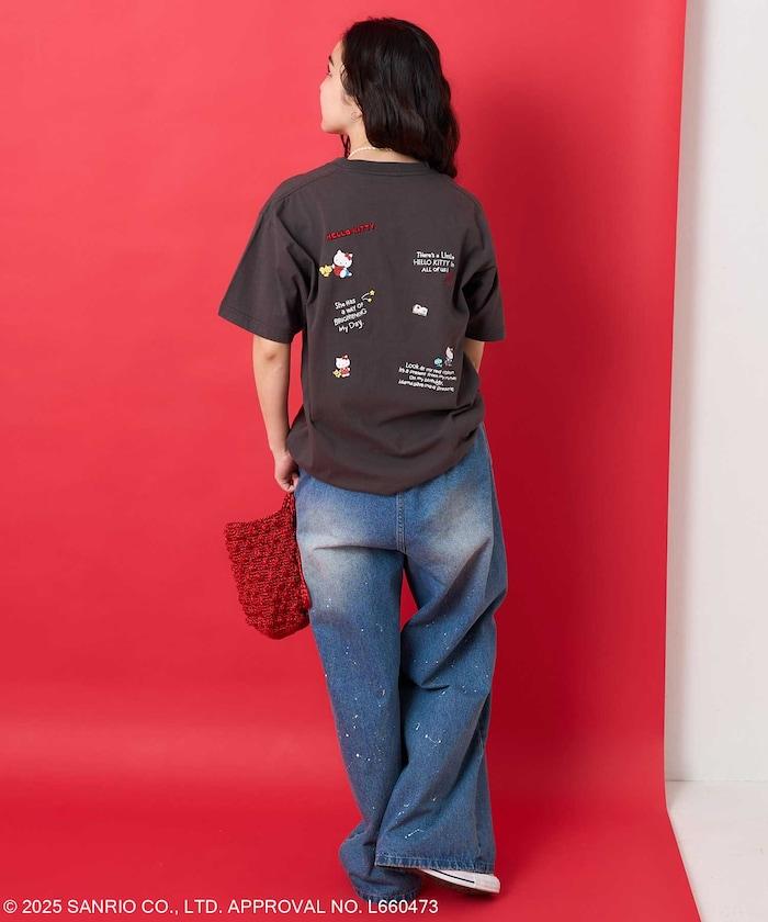 三麗鷗 '凱蒂貓' 刺繡T恤