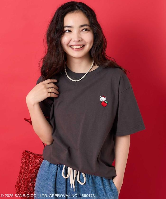 三麗鷗 '凱蒂貓' 刺繡T恤