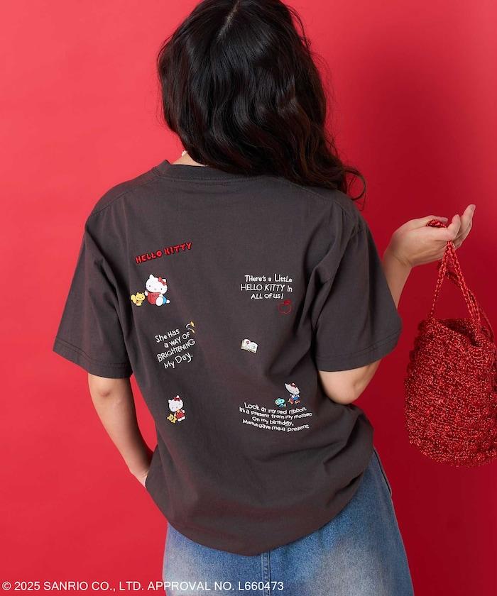 三麗鷗 '凱蒂貓' 刺繡T恤