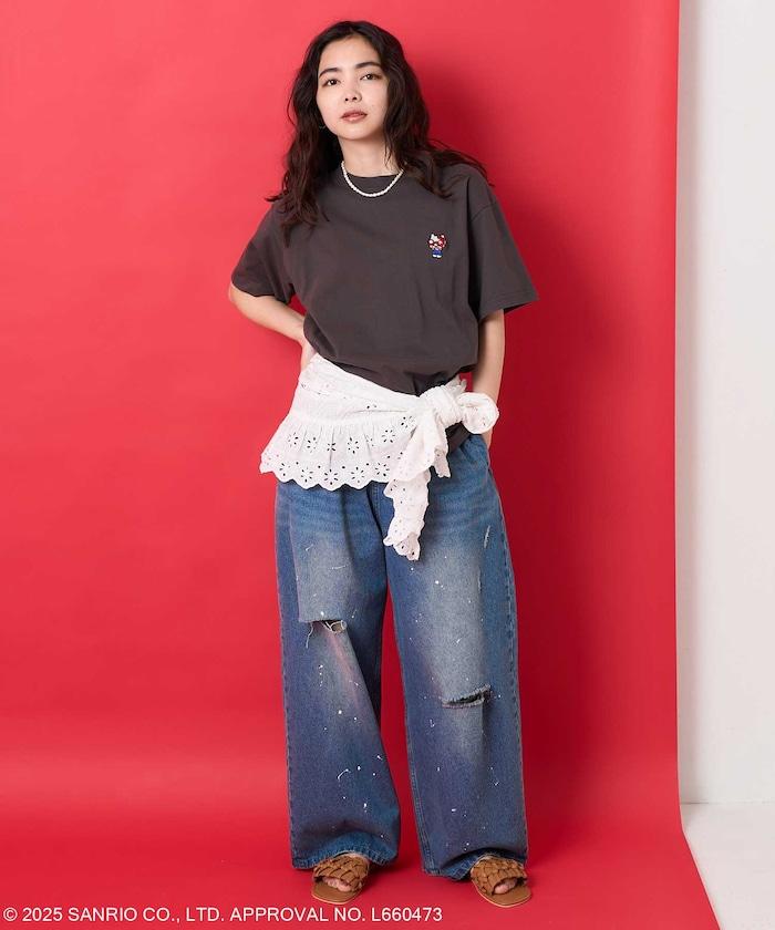 三麗鷗 'HELLO KITTY' 背面印花T恤