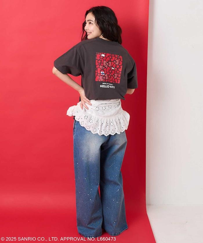 三麗鷗 'HELLO KITTY' 背面印花T恤
