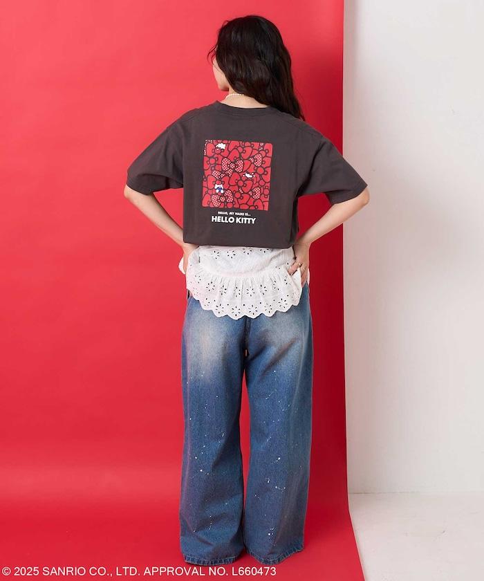 三麗鷗 'HELLO KITTY' 背面印花T恤