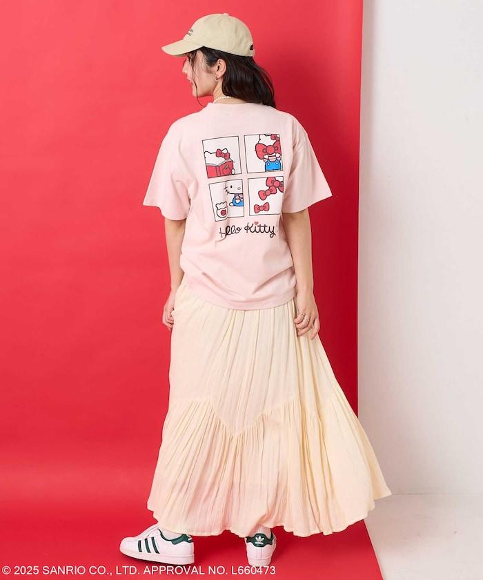 三麗鷗 'HELLO KITTY' 背面印花四格T恤