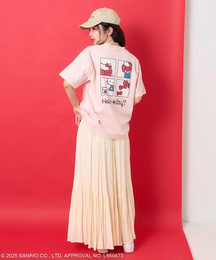 三麗鷗 'HELLO KITTY' 背面印花四格T恤