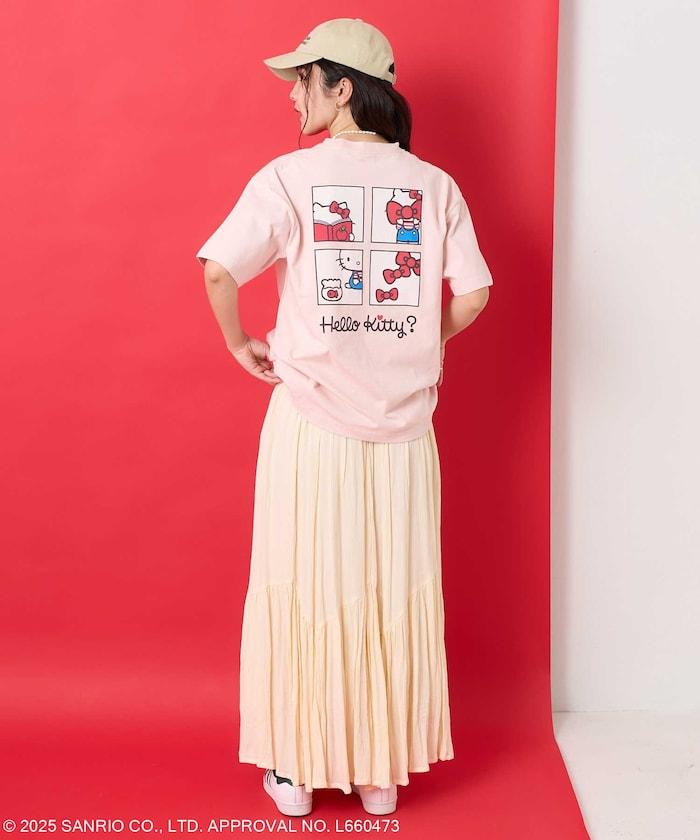 三麗鷗 'HELLO KITTY' 背面印花四格T恤