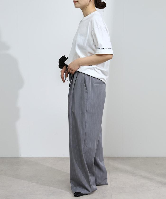 有機棉 心形 標誌刺繡T恤 / 圓領 單點標誌 刺繡短袖T恤