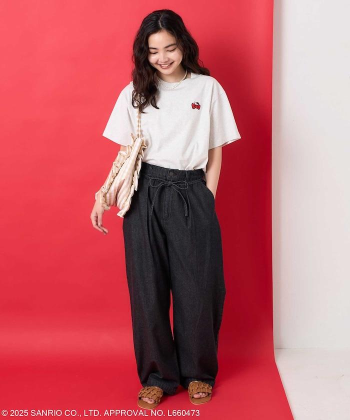 三麗鷗 'HELLO KITTY' 背面印花四格T恤