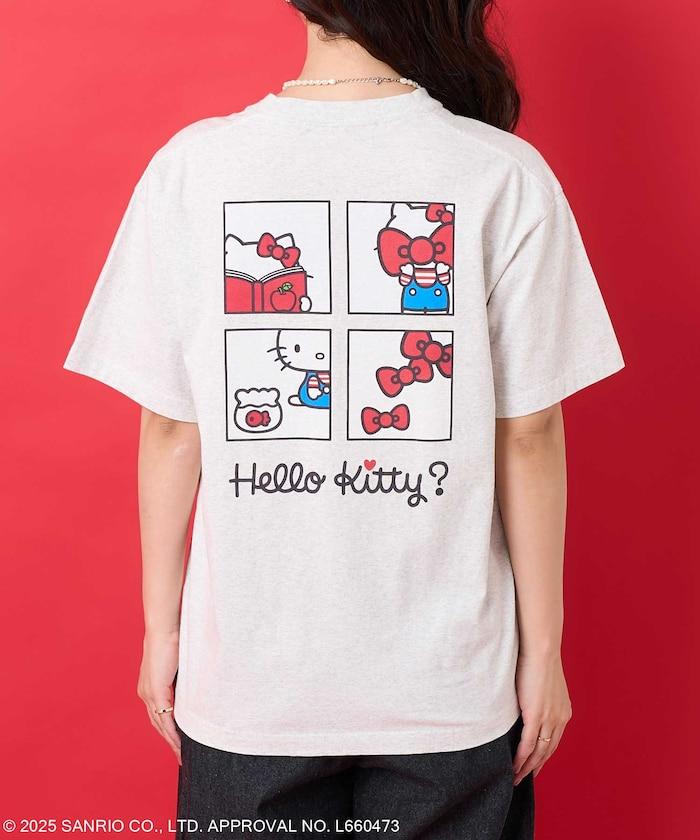 三麗鷗 'HELLO KITTY' 背面印花四格T恤