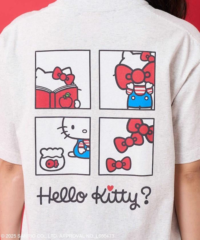 三麗鷗 'HELLO KITTY' 背面印花四格T恤