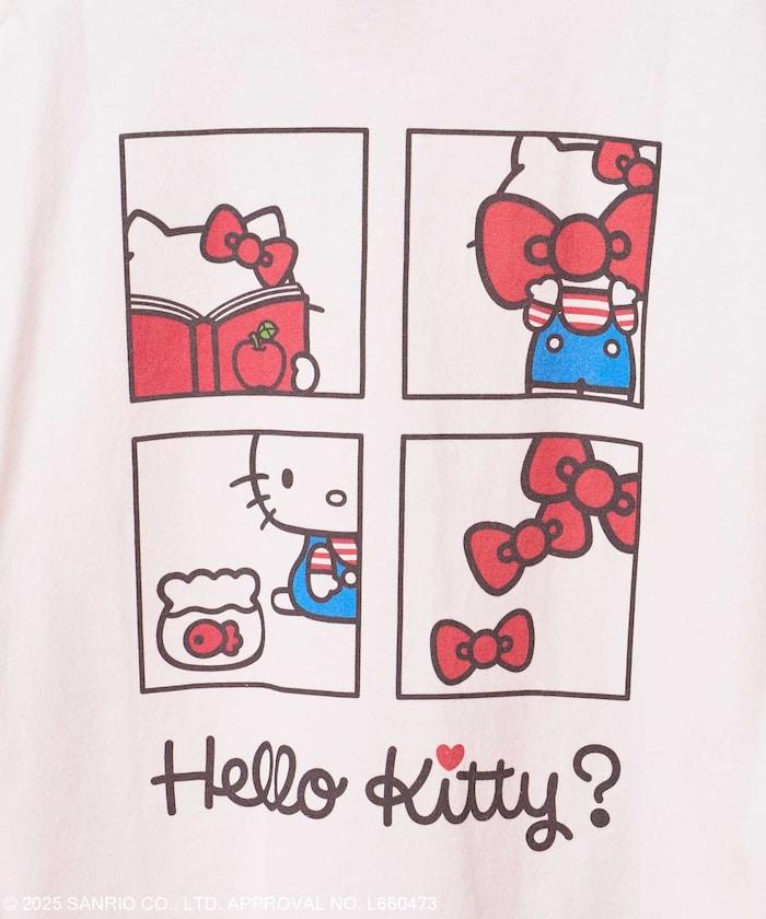三麗鷗 'HELLO KITTY' 背面印花四格T恤