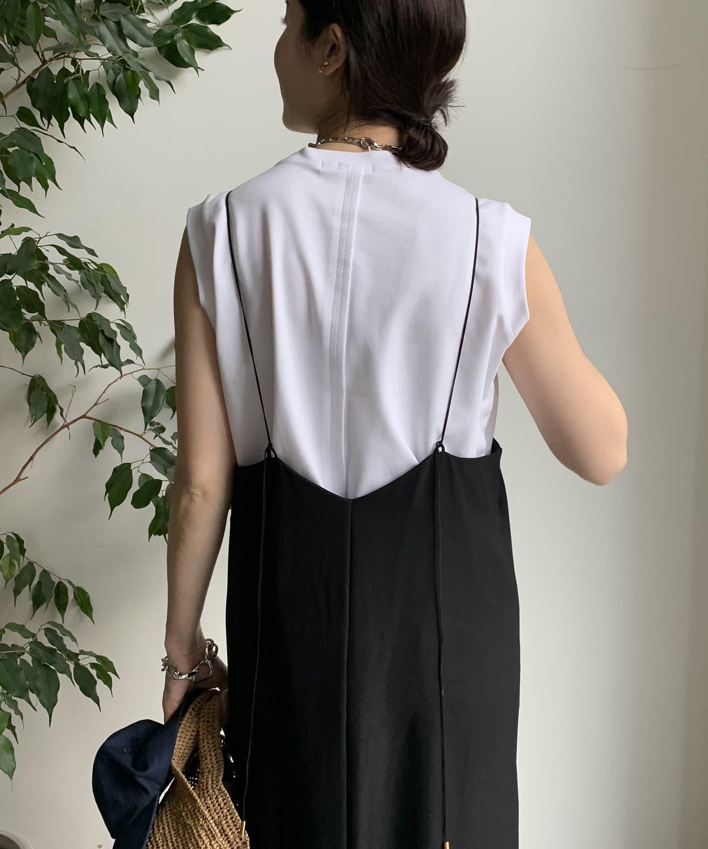 下襬拼接坦克套頭衫