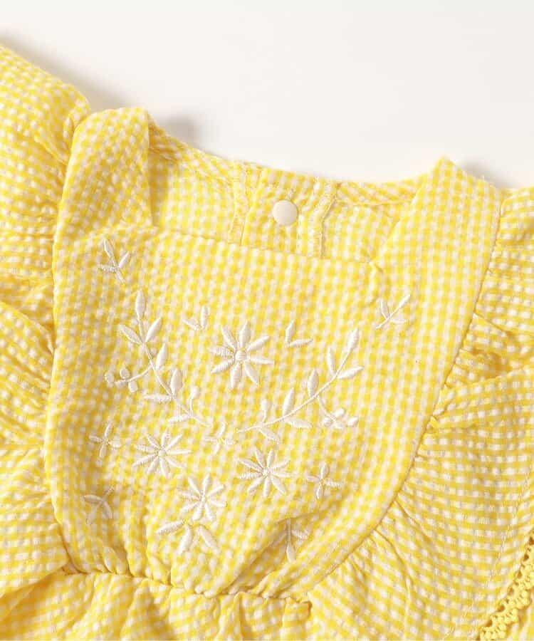 【連衣裙】紐約刺繡格子連體褲