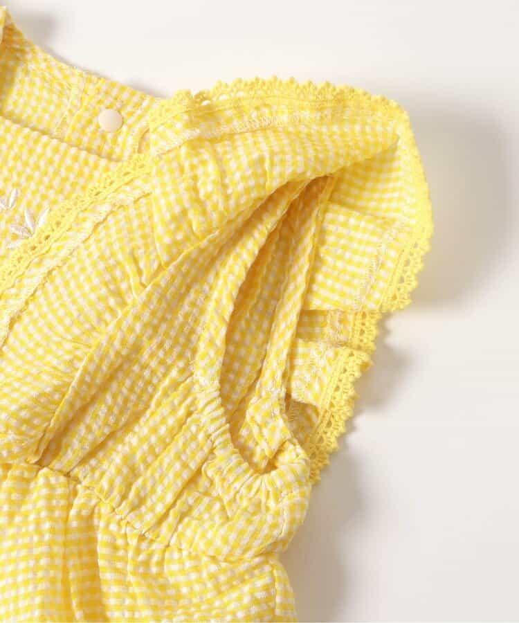 【連衣裙】紐約刺繡格子連體褲