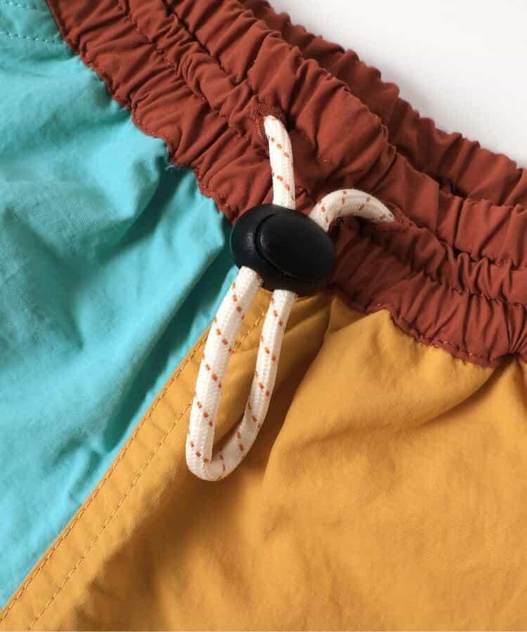 水陸兩用雙色刺繡半褲 4分褲