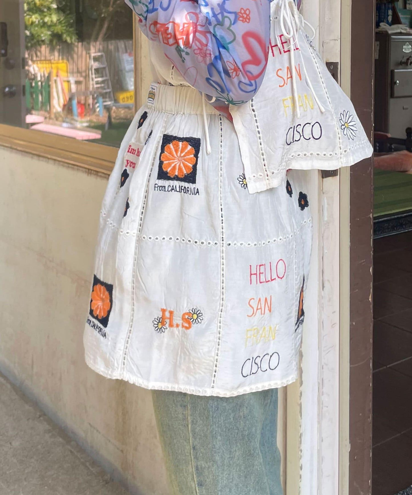 5/1(星期四)10:00開始【HELLO.SANFRANCISCO/你好,舊金山】印度原刺繡卷邊裙