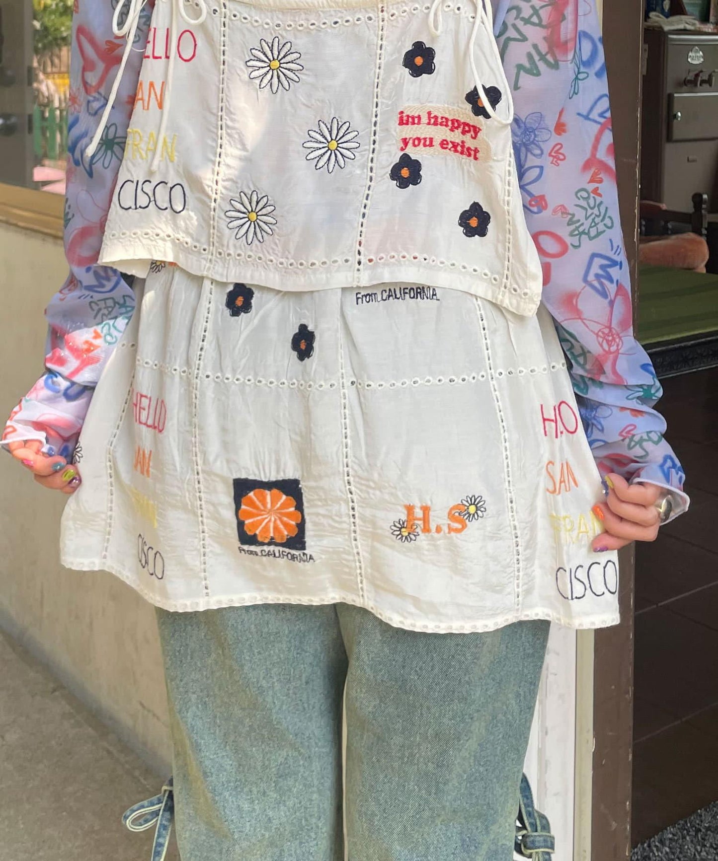 5/1(星期四)10:00開始【HELLO.SANFRANCISCO/你好,舊金山】印度原刺繡卷邊裙