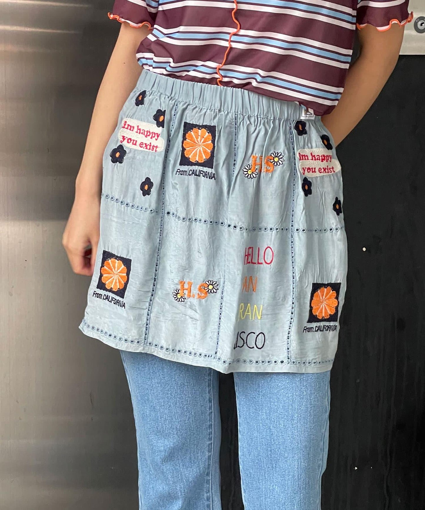 5/1(星期四)10:00開始【HELLO.SANFRANCISCO/你好,舊金山】印度原刺繡卷邊裙