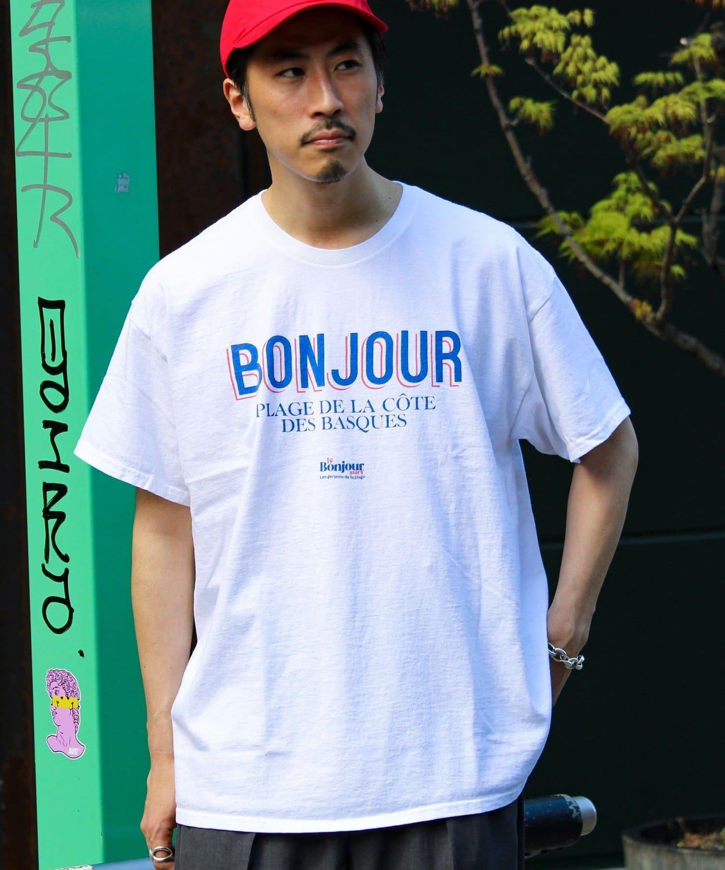 【Le Bonjour surf/波日問候衝浪】logo印花T恤