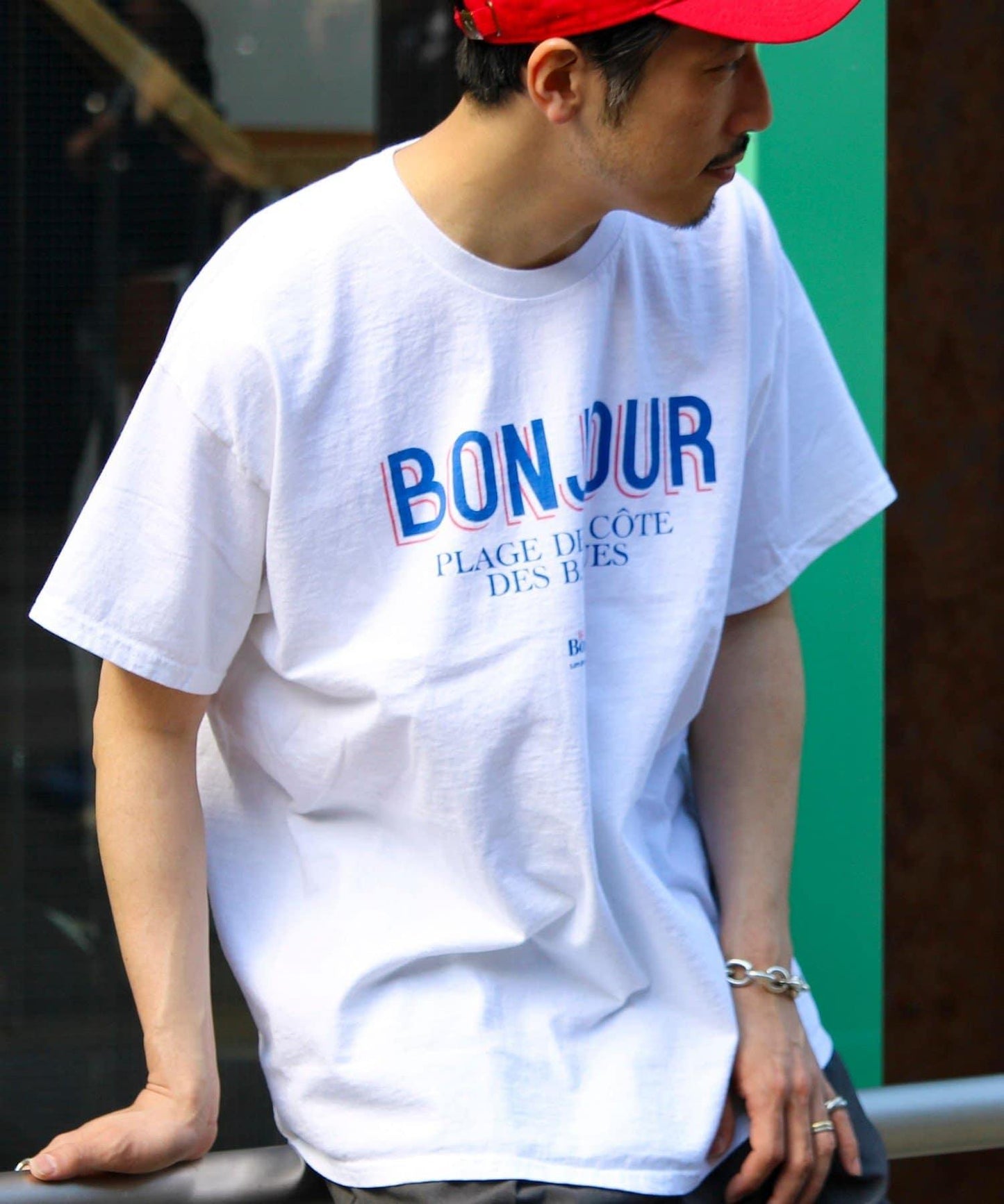 【Le Bonjour surf/波日問候衝浪】logo印花T恤