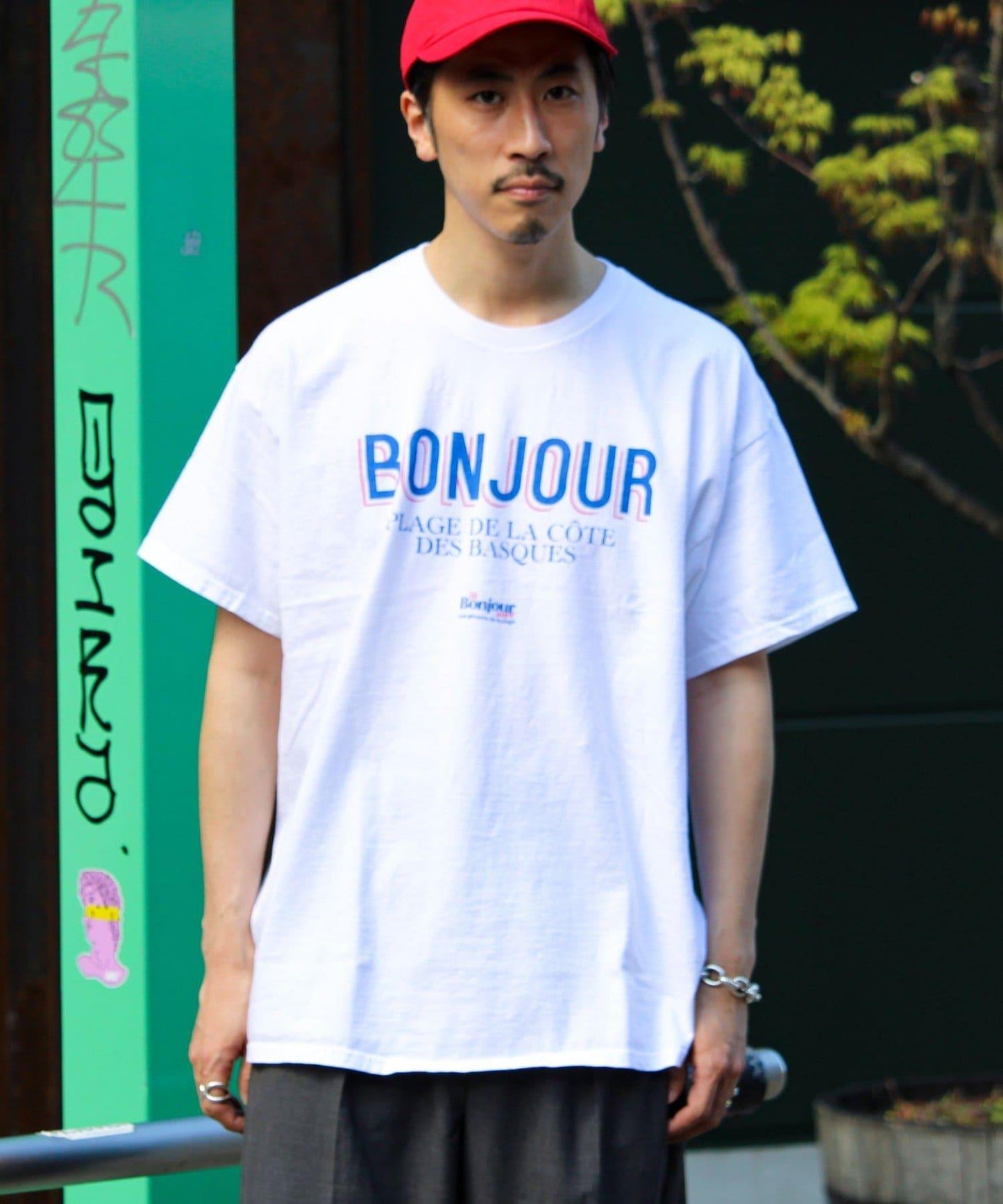 【Le Bonjour surf/波日問候衝浪】logo印花T恤