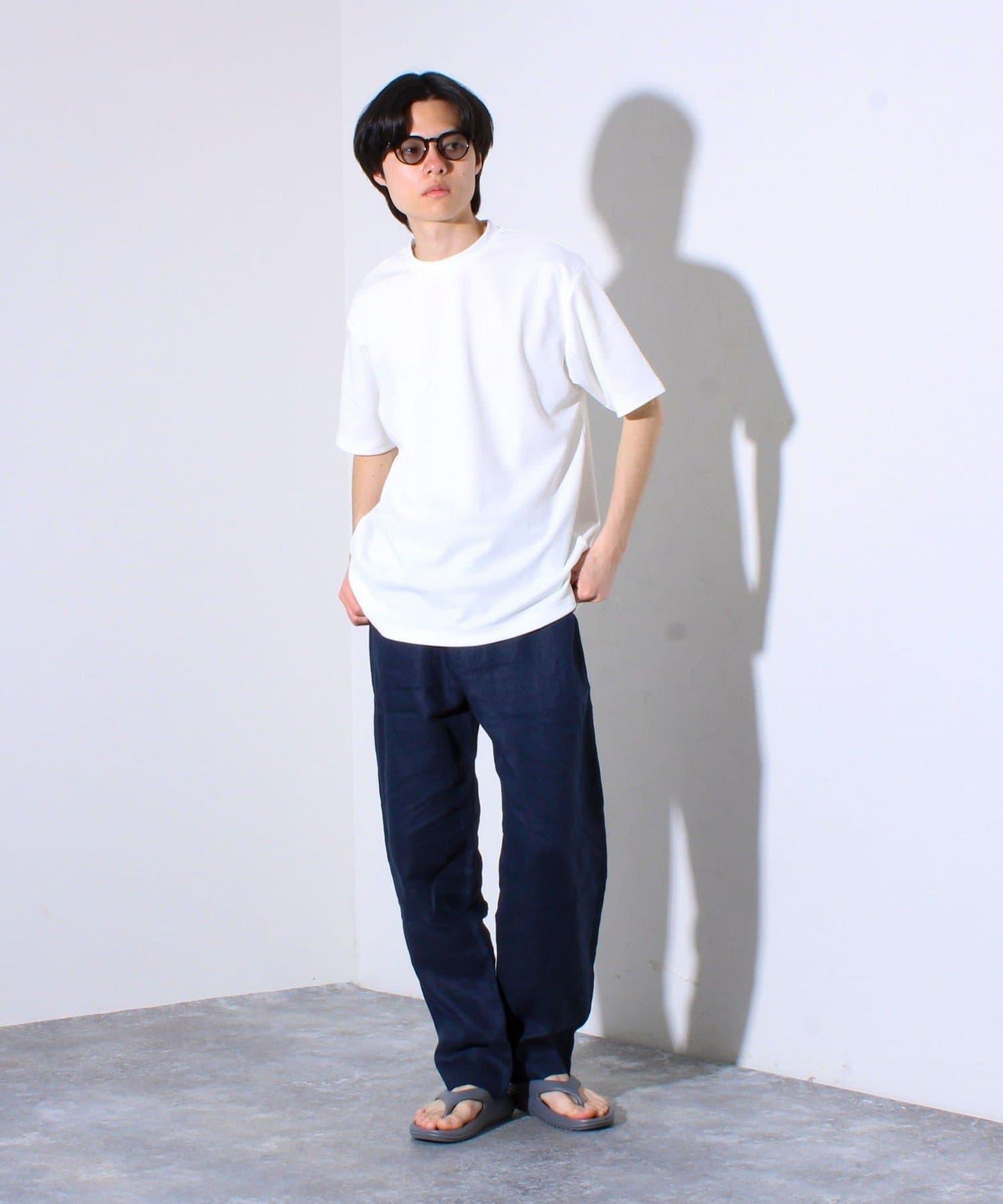 【GLOSTER】格紋提花 鏈接T恤 短袖