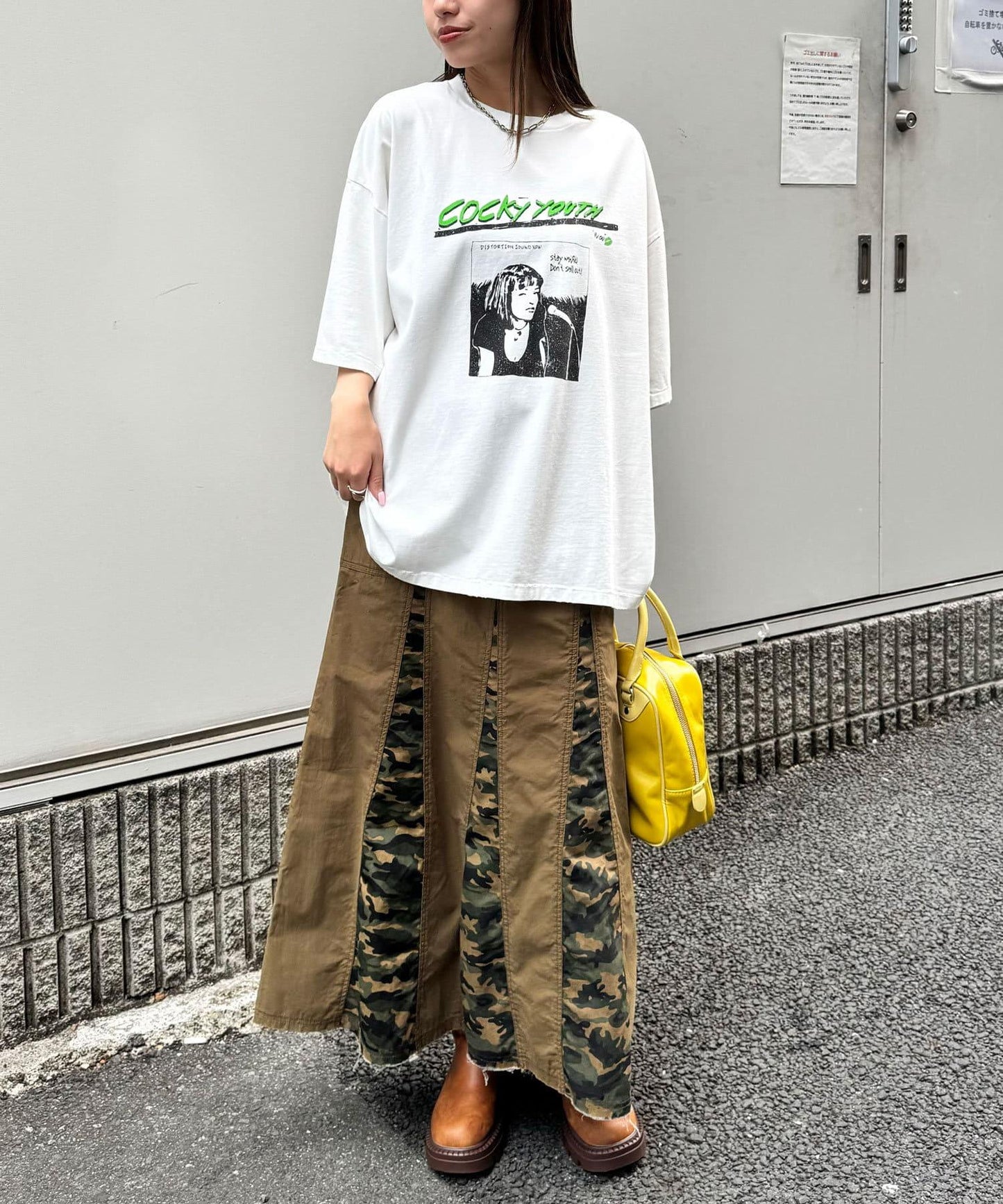 【複製標籤 / 複製品牌】混合復古褪色T恤