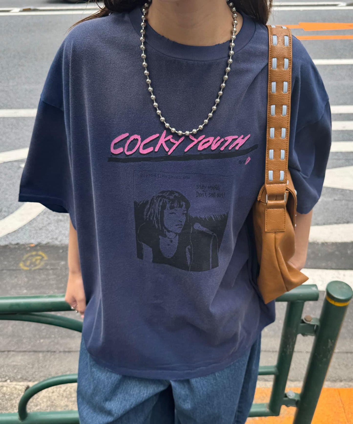 【複製標籤 / 複製品牌】混合復古褪色T恤