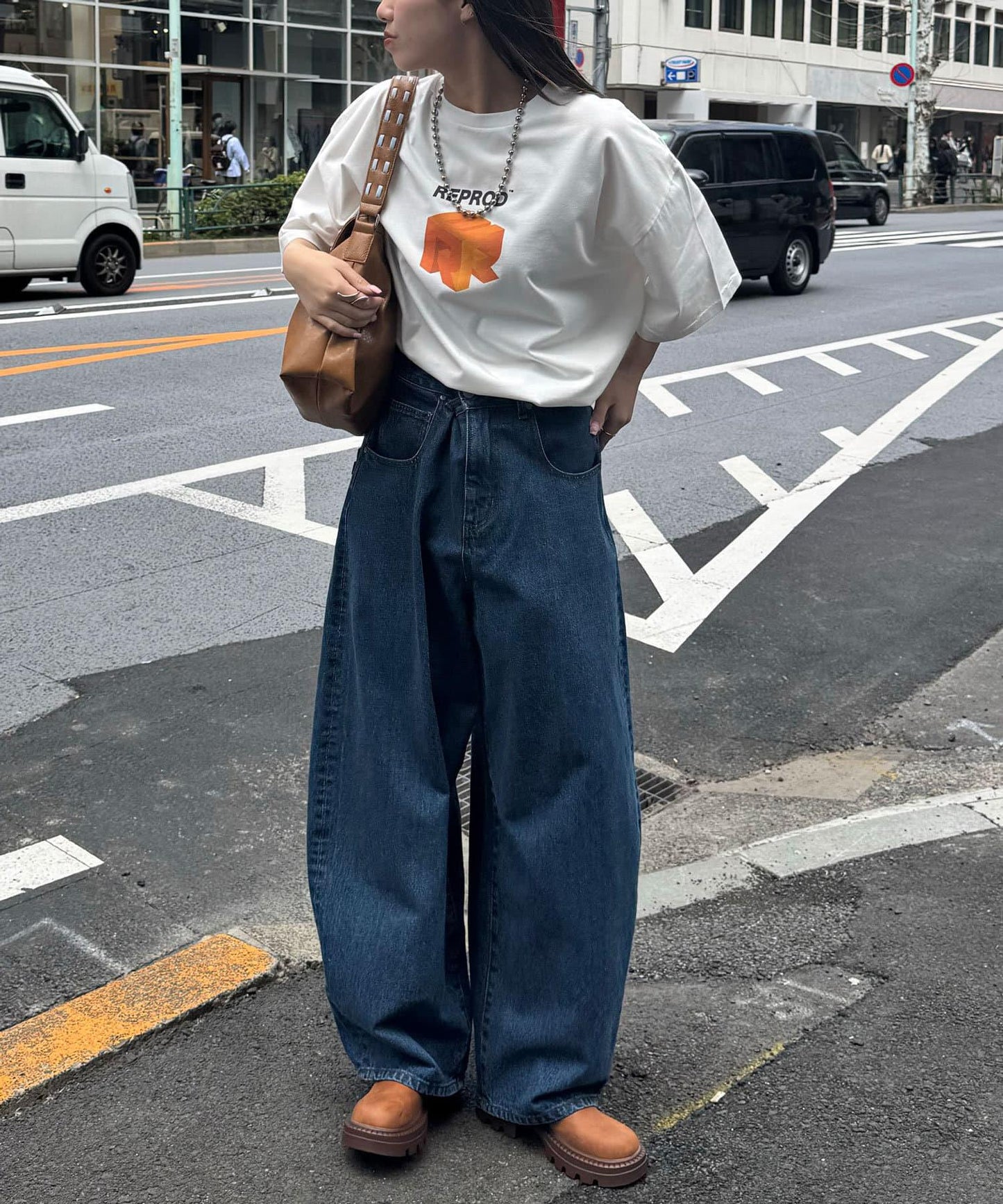 【複製標籤 / 複製品牌】混合復古褪色T恤