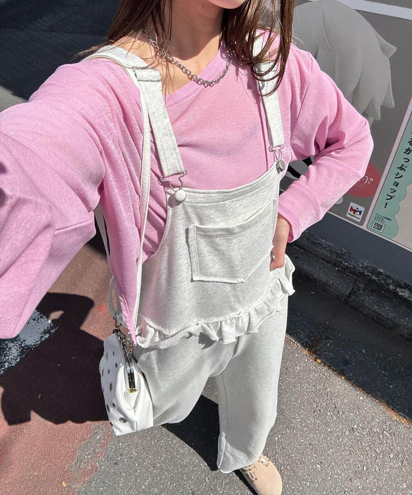 衛衣荷葉邊連體褲