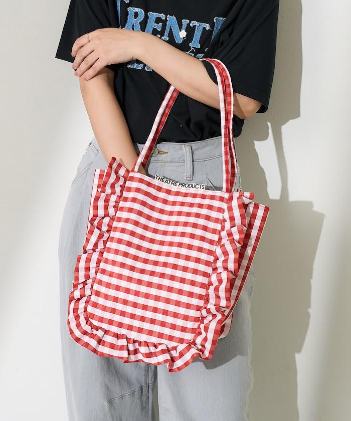 聯名 格子紋 托特包