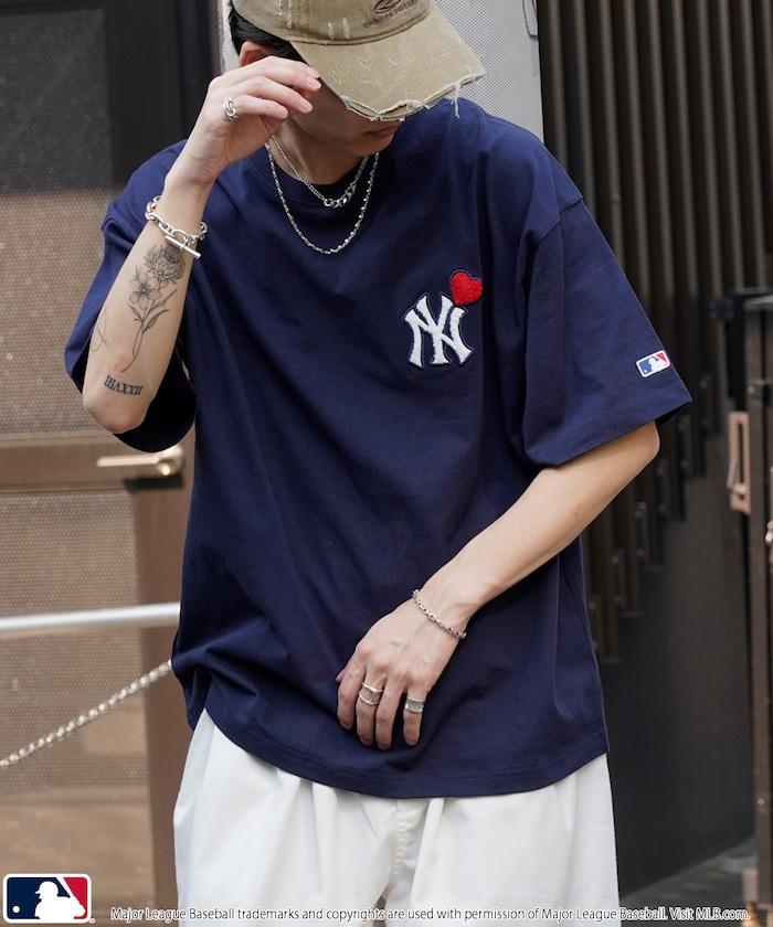 聯名 MLB 心形標誌相良刺繡T恤