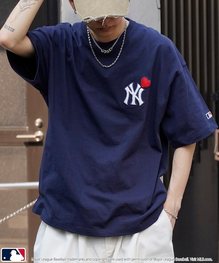 聯名 MLB 心形標誌相良刺繡T恤