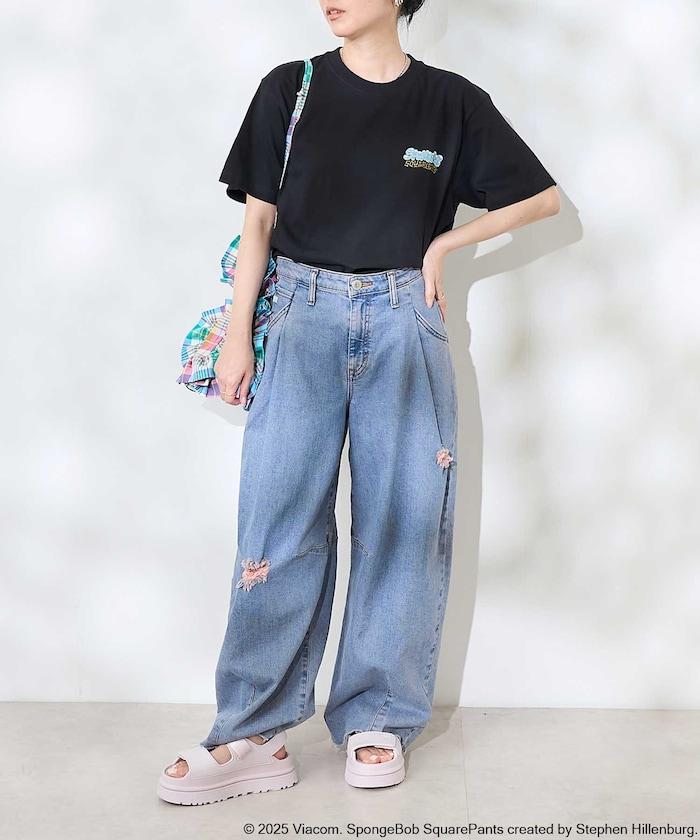 “海綿寶寶/海綿寶寶”背面印花T恤