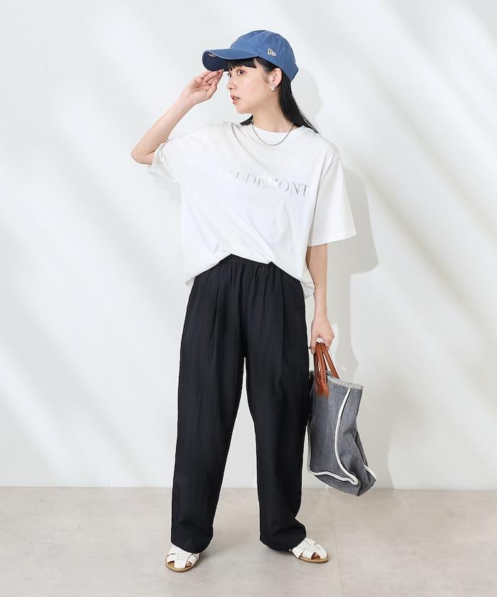 <接觸冷感> 帶蝴蝶結的吊帶背心套裝