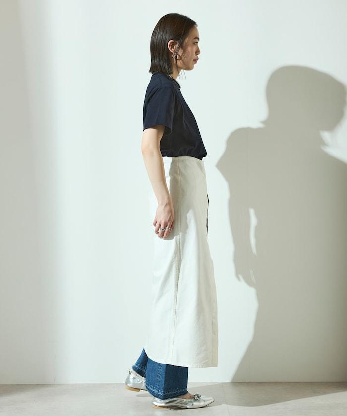 有機棉 心形 標誌刺繡T恤 / 圓領 單點標誌 刺繡短袖T恤