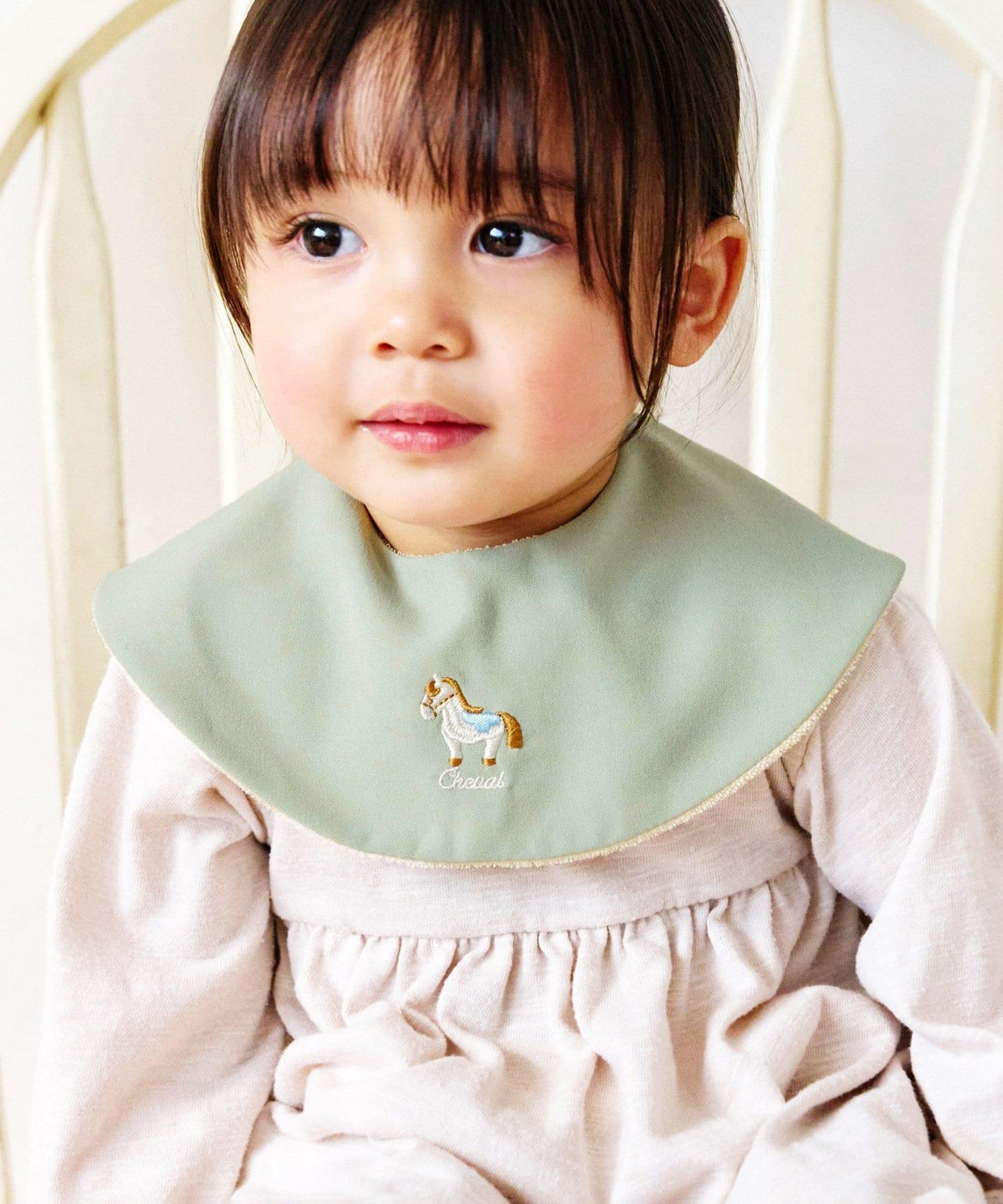 モチーフ刺繍サークルスタイ