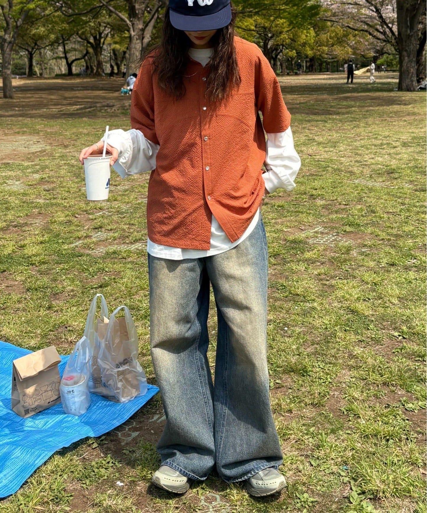 【男女通用】泡泡短袖純色襯衫