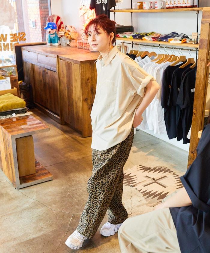 SHE WOLF DINER×FREAK'S STORE/海狼餐廳 聯名 寬鬆錐形剪裁褲子